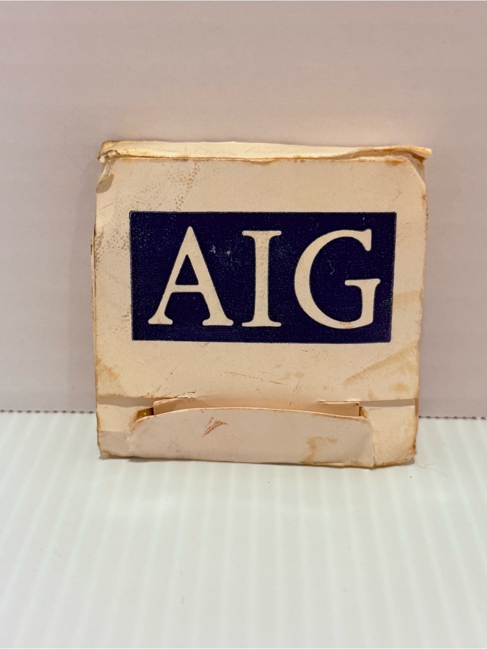 Vintage AIG Wooden Golf Tees. Pack of 4 In Original Box.